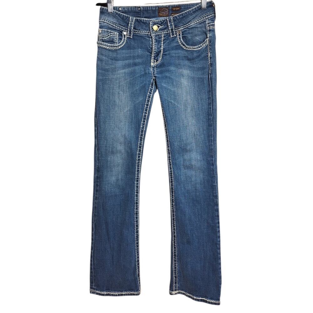 Dryad Skinny Boot cut thick stitch jeans Y2K bling western cowgirl Low-rise